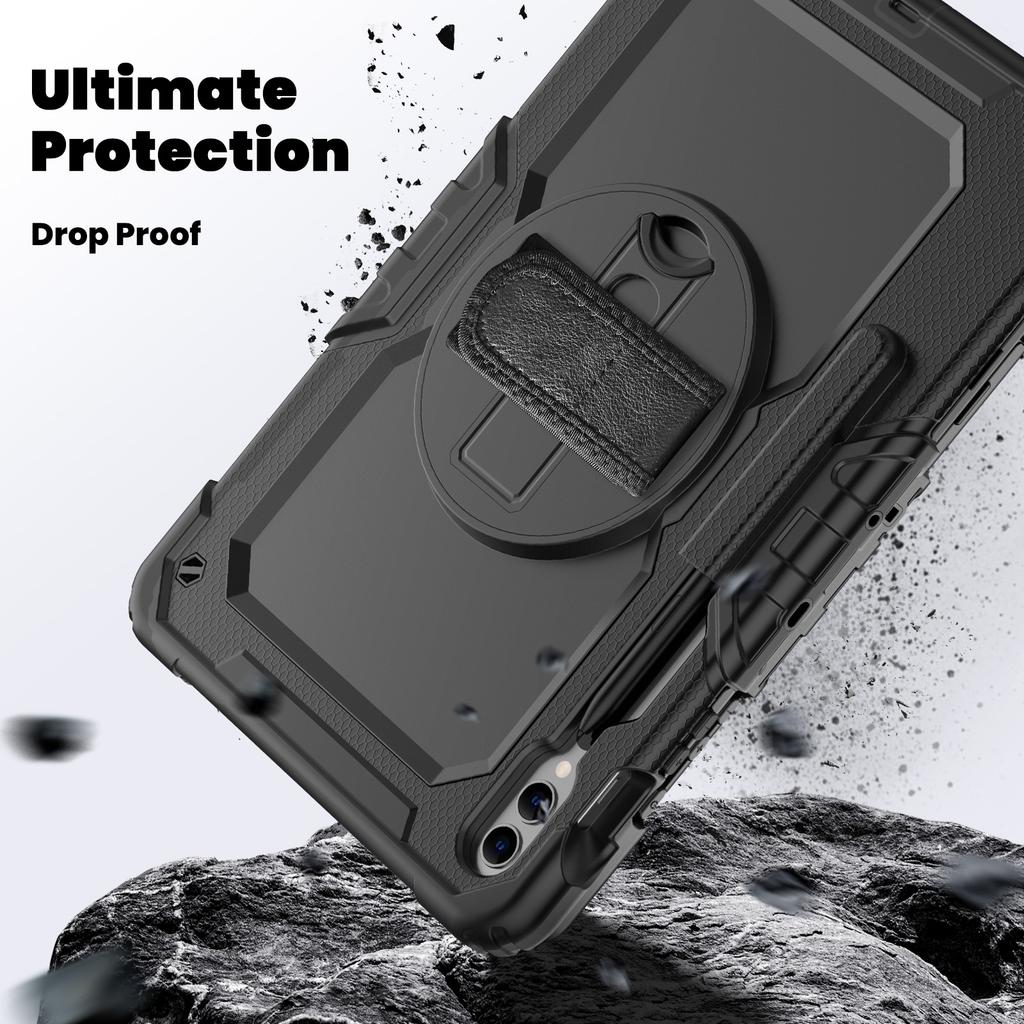 Case For Galaxy Tab S10 Lite S9 FE S8 S7 SM-X400 X406 X520 X526 X510 X516 X710 716 X700 706 T870 876 With Screen Protector Cover