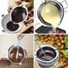 400ml Stainless Steel Candle Melting Pot Food Grade Chocolate Ice Cubes Butter Candy Melting Container Baking and Candle Making