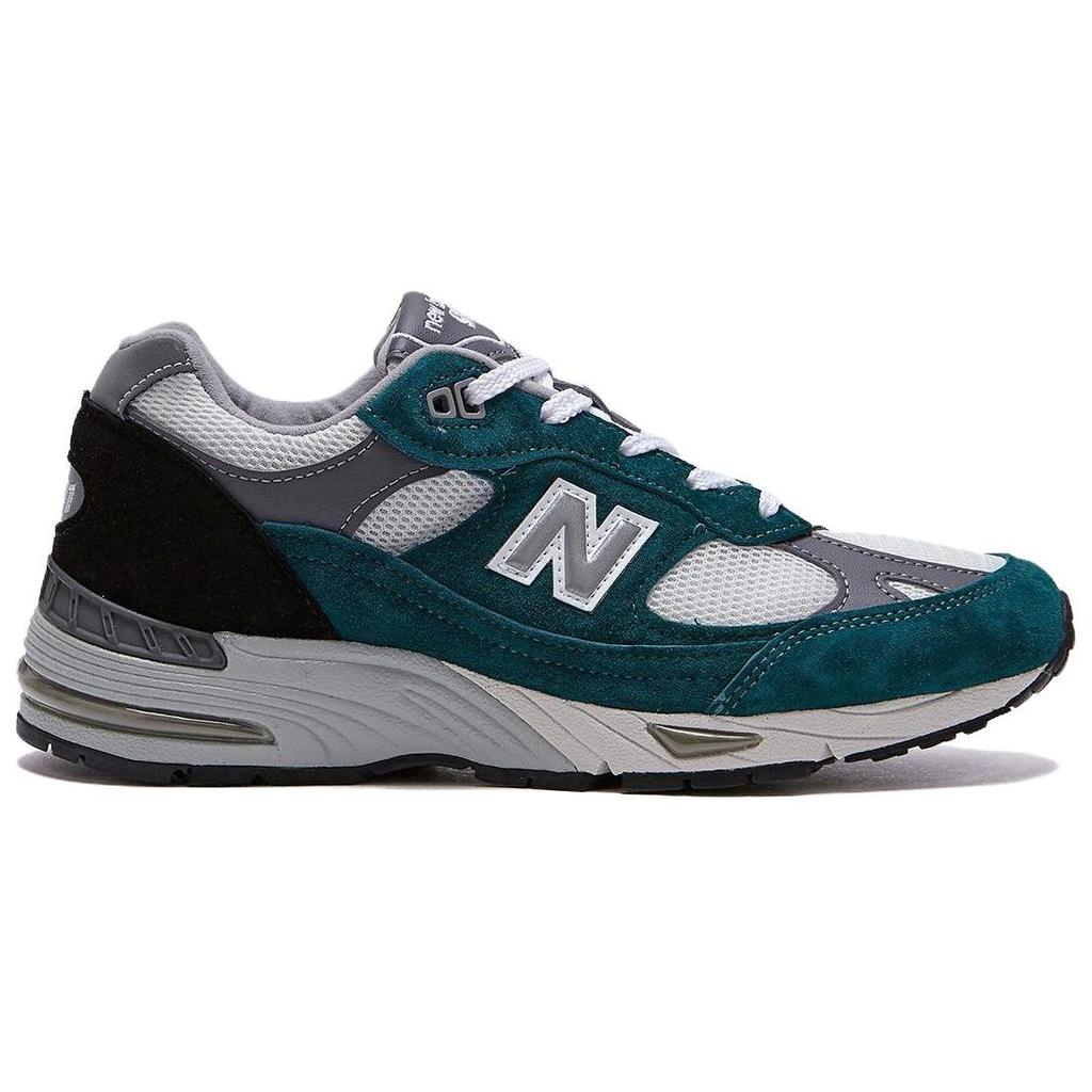 New Balance Nb 991 Удобные Универсальные Амортизирующие Прочные Низкие Повседневные Кроссовки для Бега Женские кроссовки Белый Зеленый W991TLK