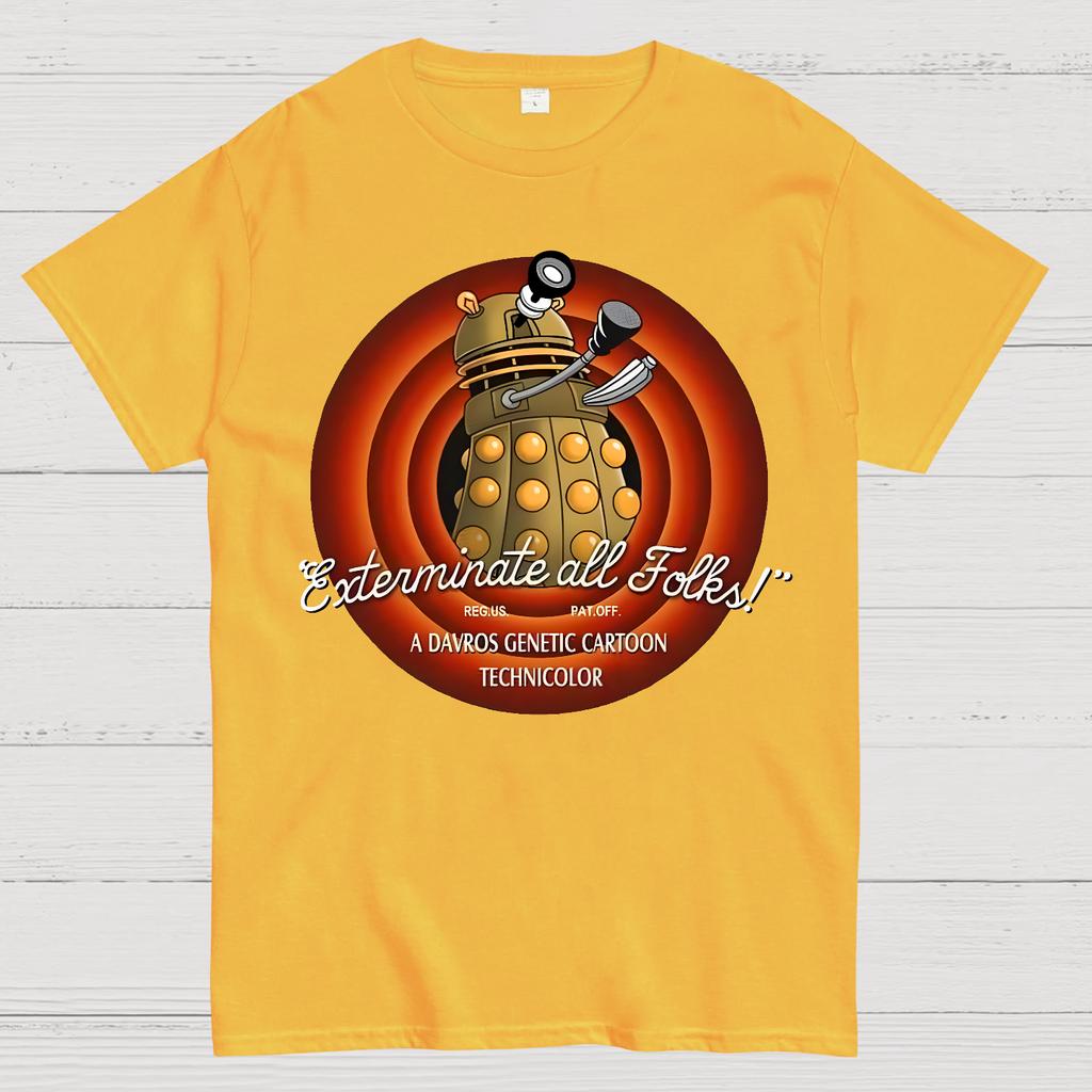 Looney Daleks Unisex 100% Cotton Summer Casual Cool Loose T-Shirt