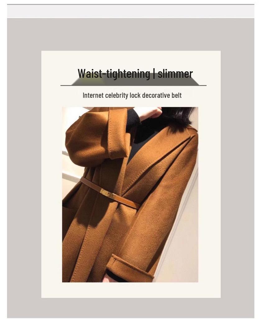 Women's Genuine Leather Kelly Belt - Versatile, Waist-Cinching, for Dresses & Coats