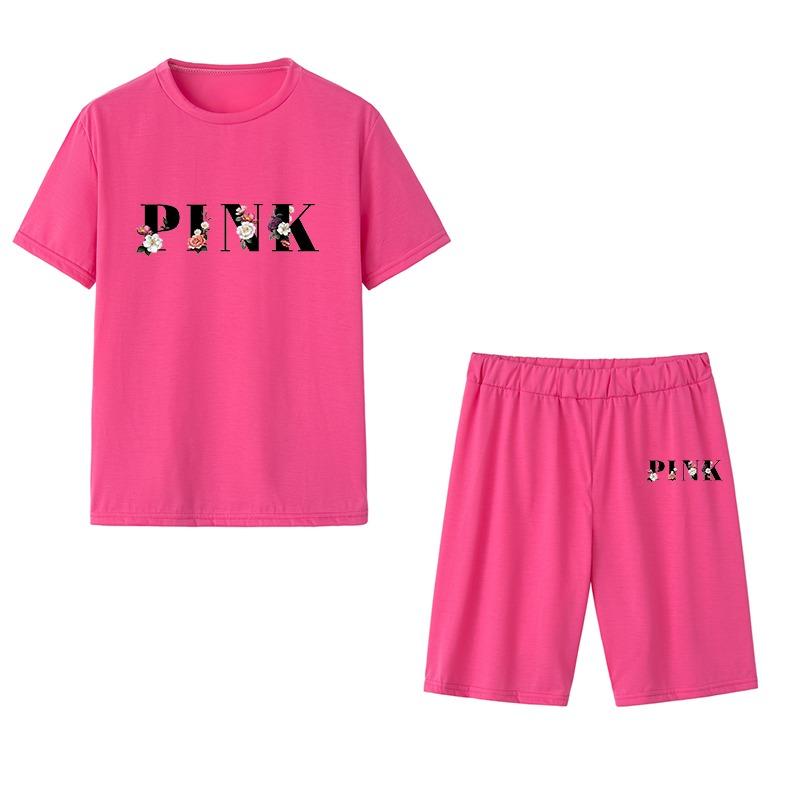 Женский спортивный костюм с принтом, трендовая футболка + шорты, комплект из 2 предметов, повседневный, простой, мягкий, роскошный костюм для бега, спортивная летняя одежда