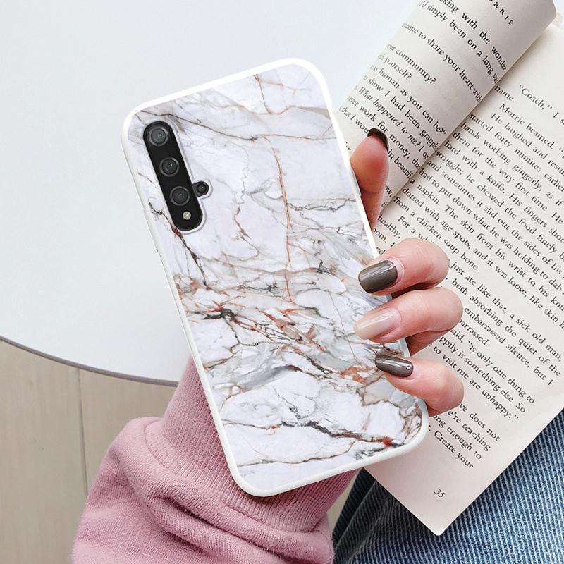 Чехол для телефона с мраморным узором для Huawei Nova 5T Защитный чехол Мягкий Funda для Huawei Nova 5T Nova5T 5 T Силиконовый чехол Capa
