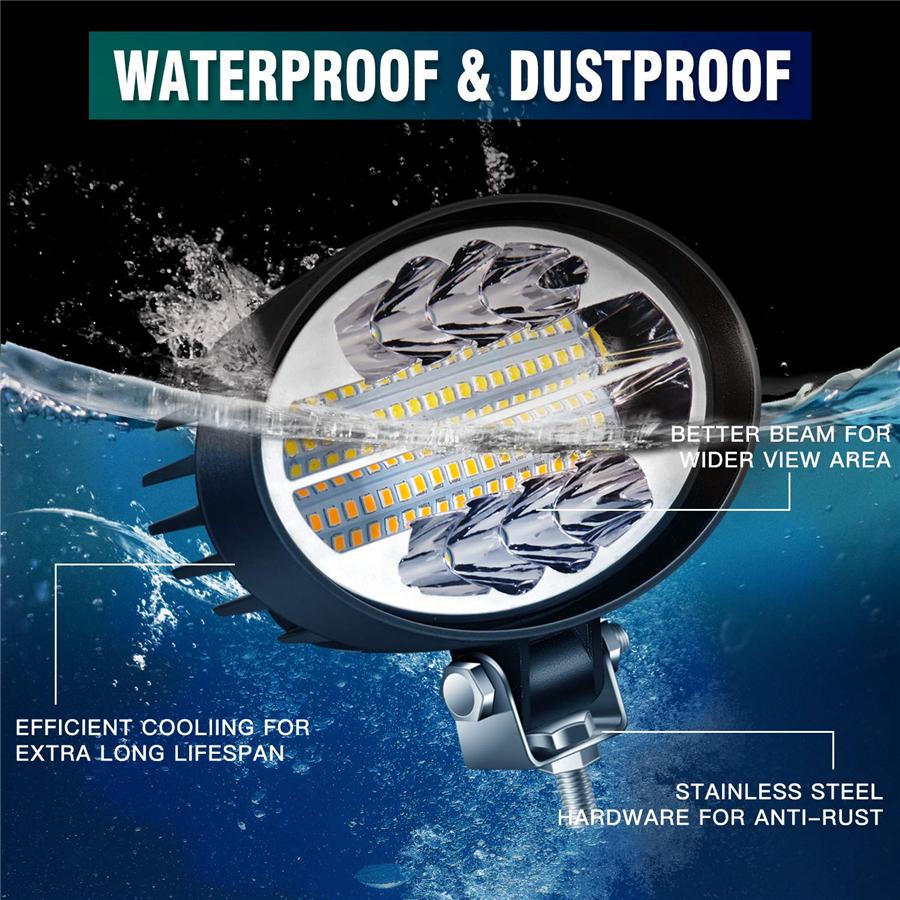 Unique Led Combo - Special Designed Light Distribution Structure Offers A Perfect Concentrated Bright Spot Beam With Wide Illumination & Large-Angle F