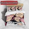 3pcs Duvet Cover Set (1*Duvet Cover + 2*Pillowcase, Without Core), Custom Name Jujutsu Kaisen Pattern Bedding Set, Home Bedroom Decor Gift