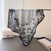 Plant Style Printing Simulation Silk Scarf Square Scarf High-End Shawl Versatile Neck Small Square Scarf Headscarf