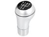 BMW E39 E46 E53 E60 E61 E81 E82 E83 E85 E87 E90 E91 E92 E93 Gear Shift Knob, Silver & Chrome, 5-Speed