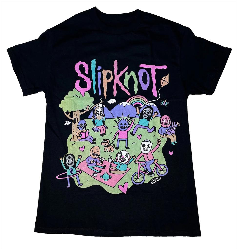 Slipknot Graphic Tee Heavy Metal Rock Band Print Y2k Cotton Casual Unisex Shortsleeve Summer Streetwear Tops For Music Fans