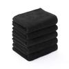 Towel Factory Lab Thin, Quick-Drying Face Towels, 5-Piece Set, Daily Noir Black, 100% Cotton, Absorbent, Affordable Towels, 001, Approx. 34 X 80cm