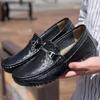 Genuine Leather Men Shoes Slip On Fashion Casual Luxury Brand Formal Mens Loafers Italian Style Male Boat Shoes Men Moccasins