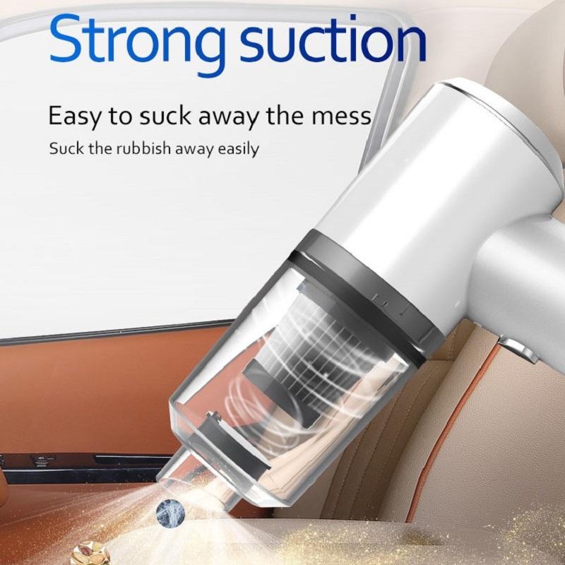 Новый мощный автомобильный пылесос 6000pa, пылесос для влажной/сухой уборки, домашний портативный беспроводной автомобильный пылесос с защитой от клещей