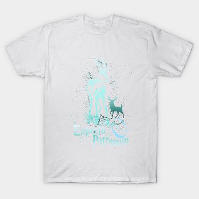 Футболка Женская Expecto Patronum Харадзюку Принт Кавайная Футболка Летняя Короткий Рукав Женская Футболка Топ