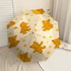 1PC Teddy bear Moon Umbrella-8-Rib Reinforced Portable Folding Travel Suitable for All Seasons Outdoor Daily Use-J336
