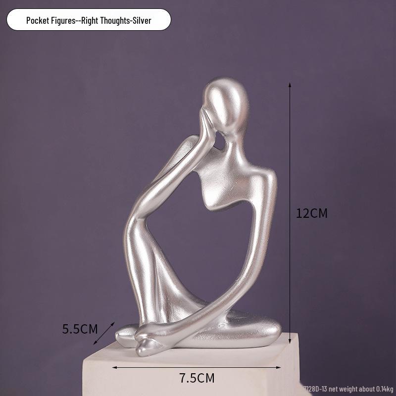 Набор из 3 современных минималистичных миниатюрных украшений для декора дома и кабинета