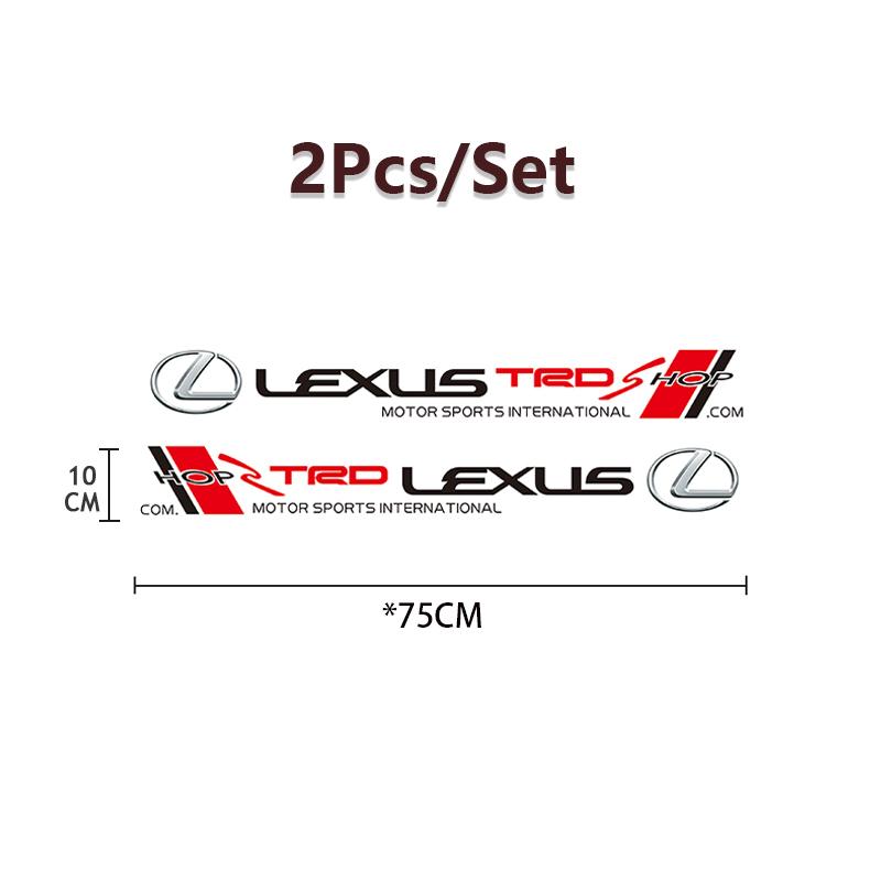 SDPE3 Sport Decals Car Door Decoration Stickers Accessories For Lexus F SPORT GS GX IS LS LX CT LC RC LBX NX RX 350h 450h ES UX 300e