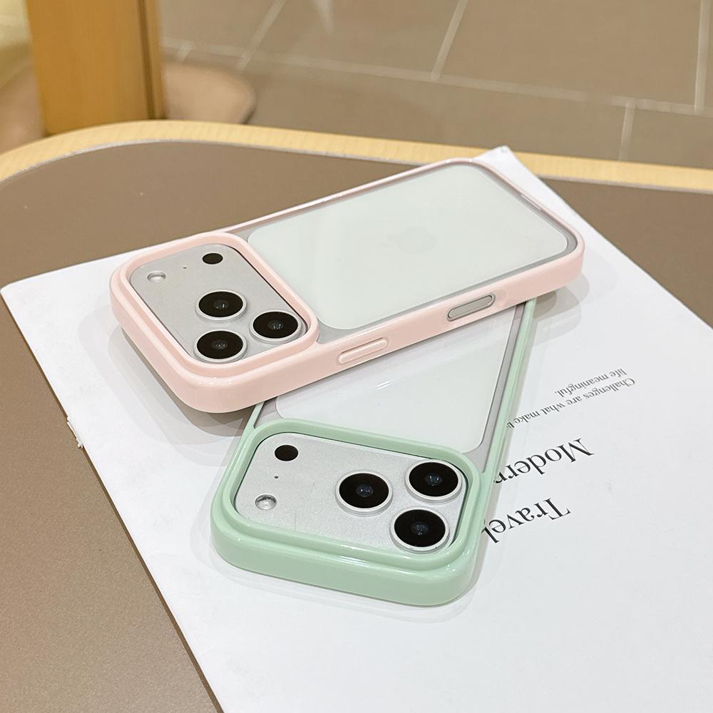 Милая Девушка Конфетный Цвет Гибридный Чехол Для iPhone 17 16 15 14 13 12 Pro Max Plus Прозрачный Силикон Мягкий Корпус Ударопрочный Жесткий Поликарбонатный Чехол