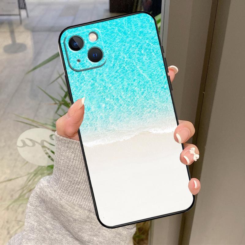Синие Морские Волны Чехол для iPhone 17 Pro Max 16 15 13 12 11 14 Pro Max Plus 13 12 Mini 16e 17 Air Задняя Крышка
