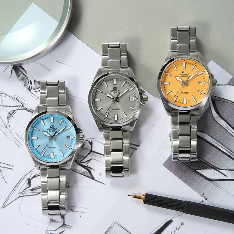 Casio Мужские часы EDIFICE Синие EFV-100D