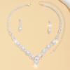 Wedding Jewelry Claw Chain Series Bare Diamond Zircon Earrings Necklace Set Bridal Evening Dress Luxury Full Of Diamonds Star Tracks