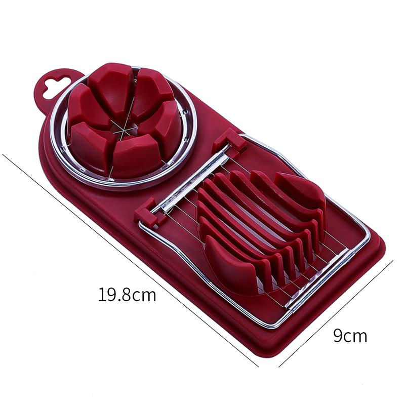 Многофункциональный резак для яиц из нержавеющей стали, яйцерезка, секционный резак, форма в форме цветка, резак для мяса для обеда, кухонные гаджеты