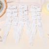 20Pcs/lot Random Long Tail Lace Bowknot Hair Clips Girls Ponytail Hair Gripes Sweet Women Fresh Wedding Dress Boutique Barrette