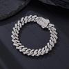 12mm Cuban Chain Rhinestone Hip-Hop Necklace – High-Quality, Versatile Design.