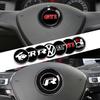 45mm/50mm Car Aluminum Badge Steering Wheel Logo Trim Sticker for Volkswagen VW B6 Rline GTI R Bora CC Touareg Passat Polo Golf QE8