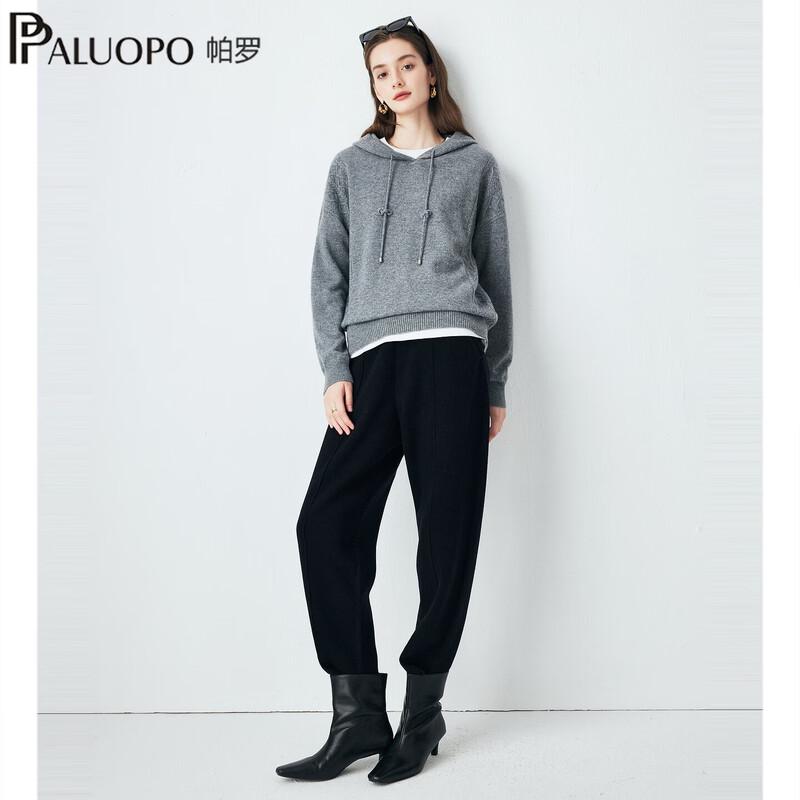 Женский кашемировый свитер с капюшоном PALUOPO 100% кашемир