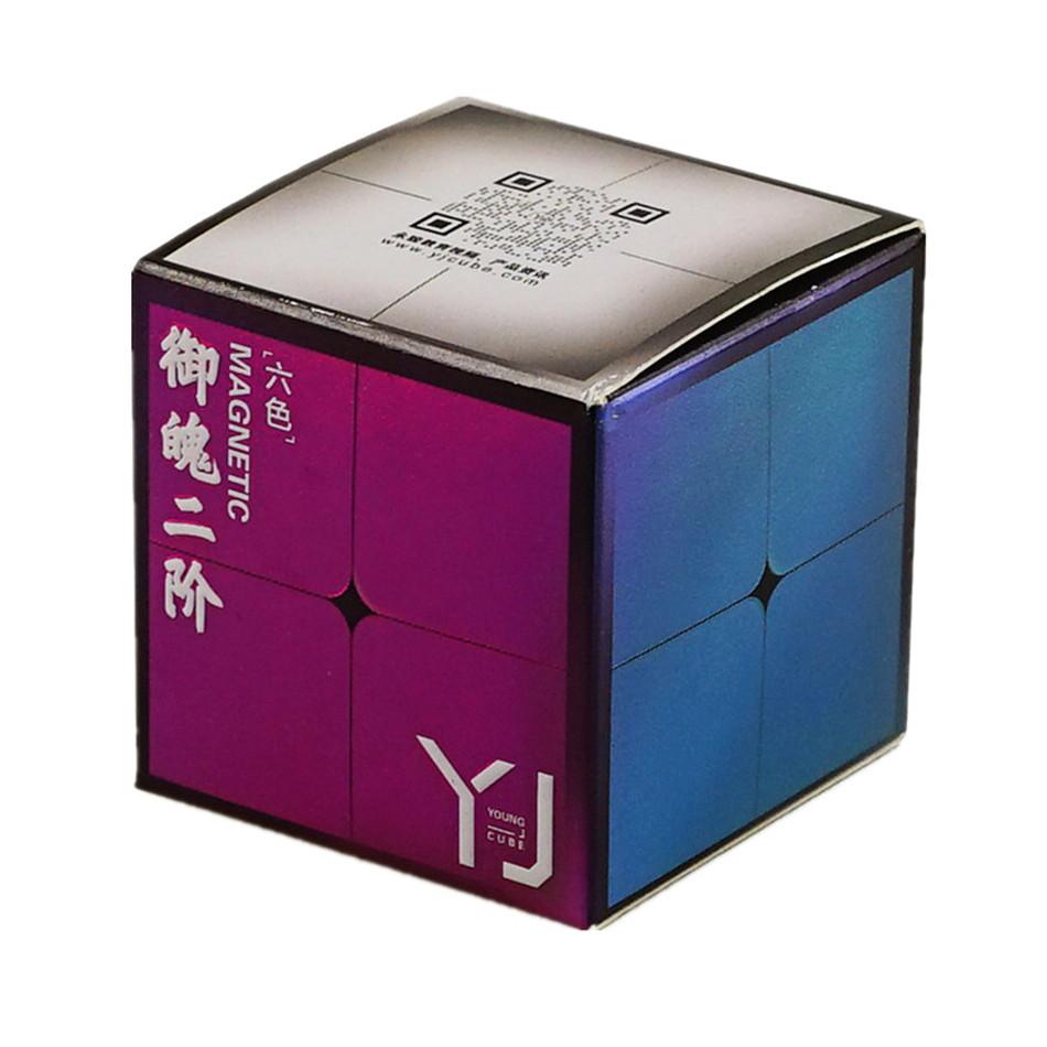 YJ MGC2 YuPo M 2x2x2 кубик 50 мм YongJun 2x2 MGC обучающая наклейка Magic Cube игрушки для маленьких детей