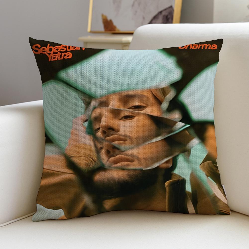 Passionate SSebastin YatraS Cushion Cover Breathable and skinfriendly linen pillowcase square removable and washable cushion
