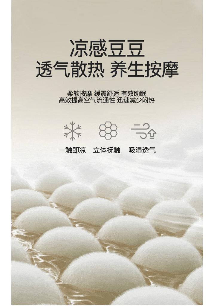 PE Ethylene Embroidered Bean Cold Mat in Student Dormitory during the New Year, Washable and Machine Washable - Upgraded Embroidered Style