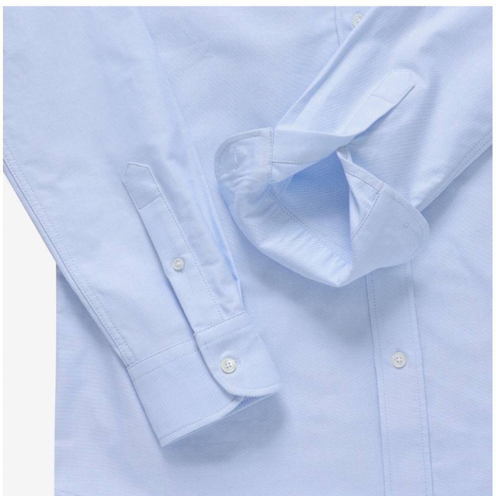 Ami Ami De Coeur Small Heart Logo Oxford Shirt Bfush063 Co0031