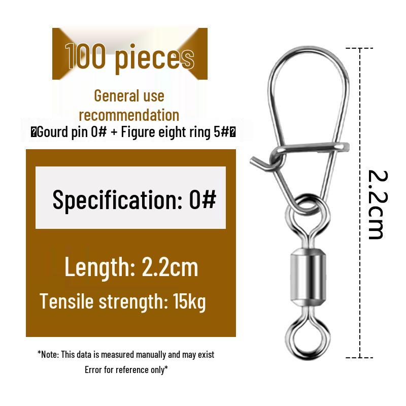 Enhanced Figure Eight Micro Swivel Connector Lure Pin Accessories