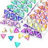 High Quality Imitation Austrian Special-Shaped Flat-Bottom Hand-Sewn Drill Triangular Glass Flat Buckle Diy Clothing Rhinestone Jewelry Accessories