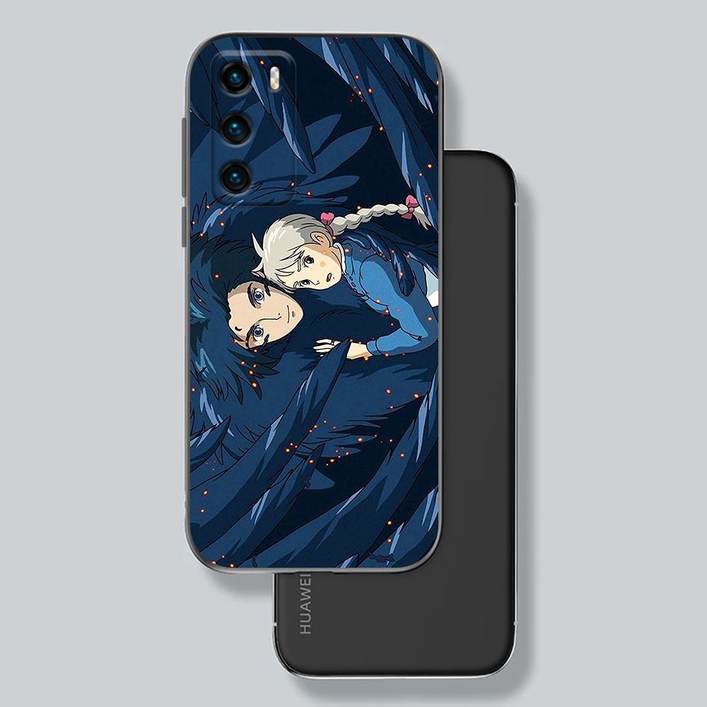 Чехол для телефона Huawei P30 P40 P20 Lite P50 Pro P Smart Z 2019 2020, чехлы Fundas Cover Миядзаки Хаяо аниме «Ходячий замок Хаула»