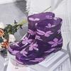 Женские короткие резиновые сапоги с цветочным принтом - Водонепроницаемые, нескользящие, модные, с низким голенищем, для кухни и улицы… Еще
