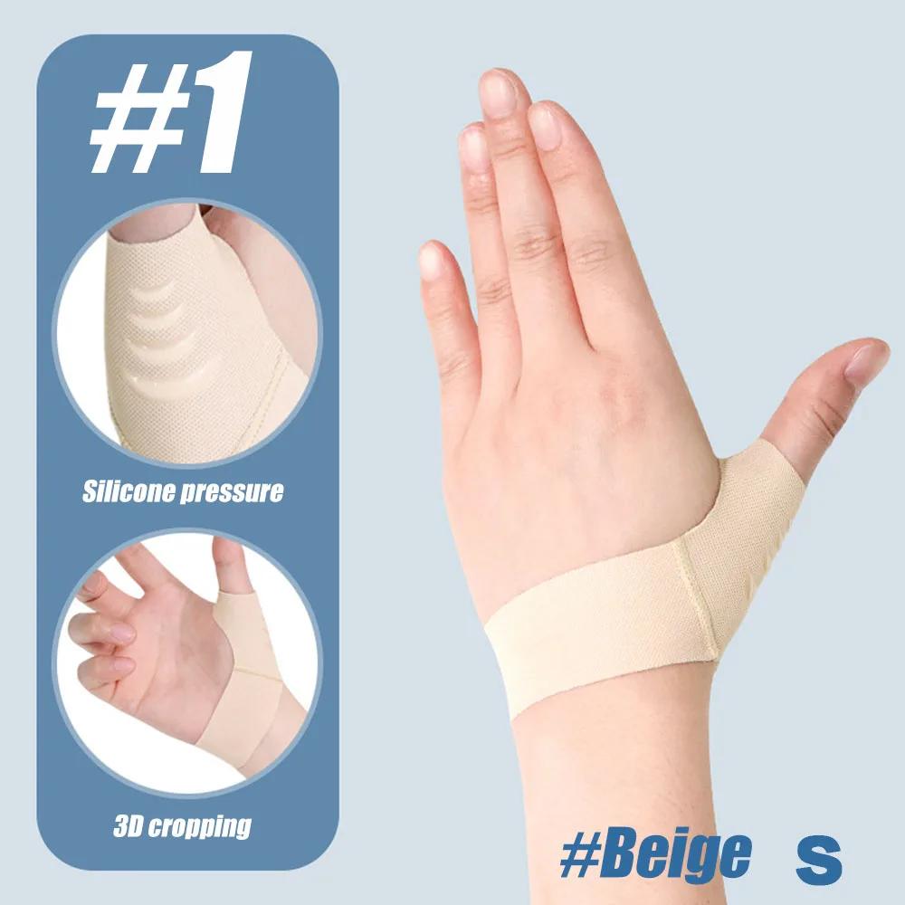1 PC Thumb Wrist Support Compression Sleeve for Joint Protector Support, Soft Elastic Thumb Splint Glove Liner