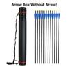 Outdoor Telescopic Arrow Quiver Tube Archery Case Carrier with Adjustable Strap for Shooting Hunting