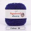 SquirrelWool 150 г Пледовое одеяло ручной вязки из меха белки с дизайном в виде букета роз