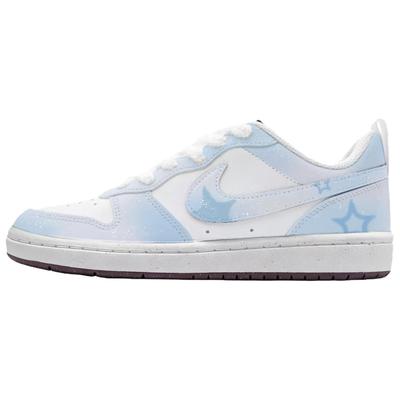 Кроссовки для скейтборда Court Borough Starry Blue Love Words из ПУ-кожи, низкие, унисекс, синие DV5456-104(Команда1155-)
