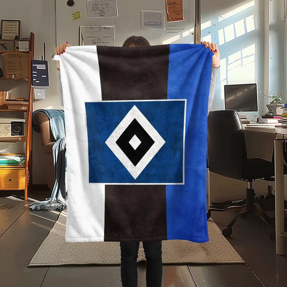 Hamburger SV Flannel Blanket, High quality Comfortable for All Seasons, Home Decor, Warmth and Comfort