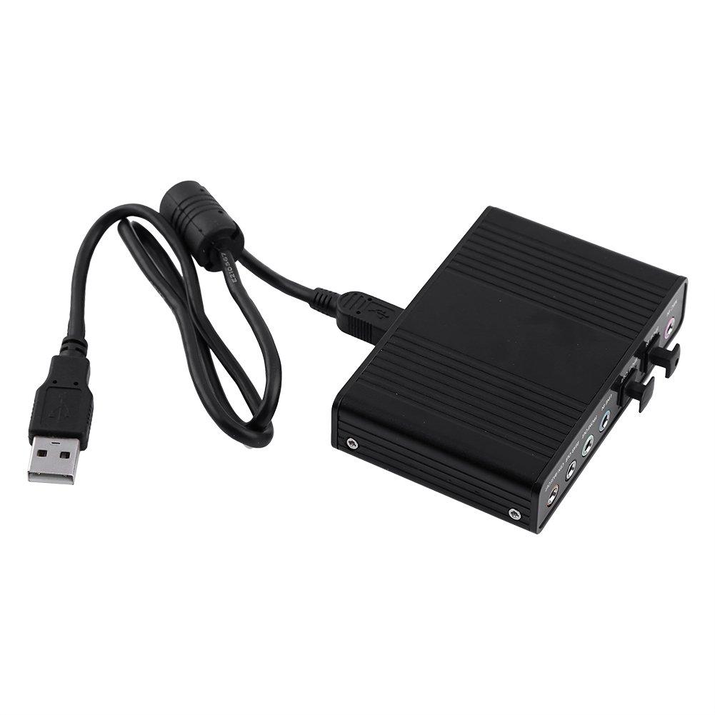 Уютная внешняя звуковая карта USB 2.0, 6-канальный адаптер объемного звука 5.1 с цифровым аудиовыходом SPDIF, для ПК