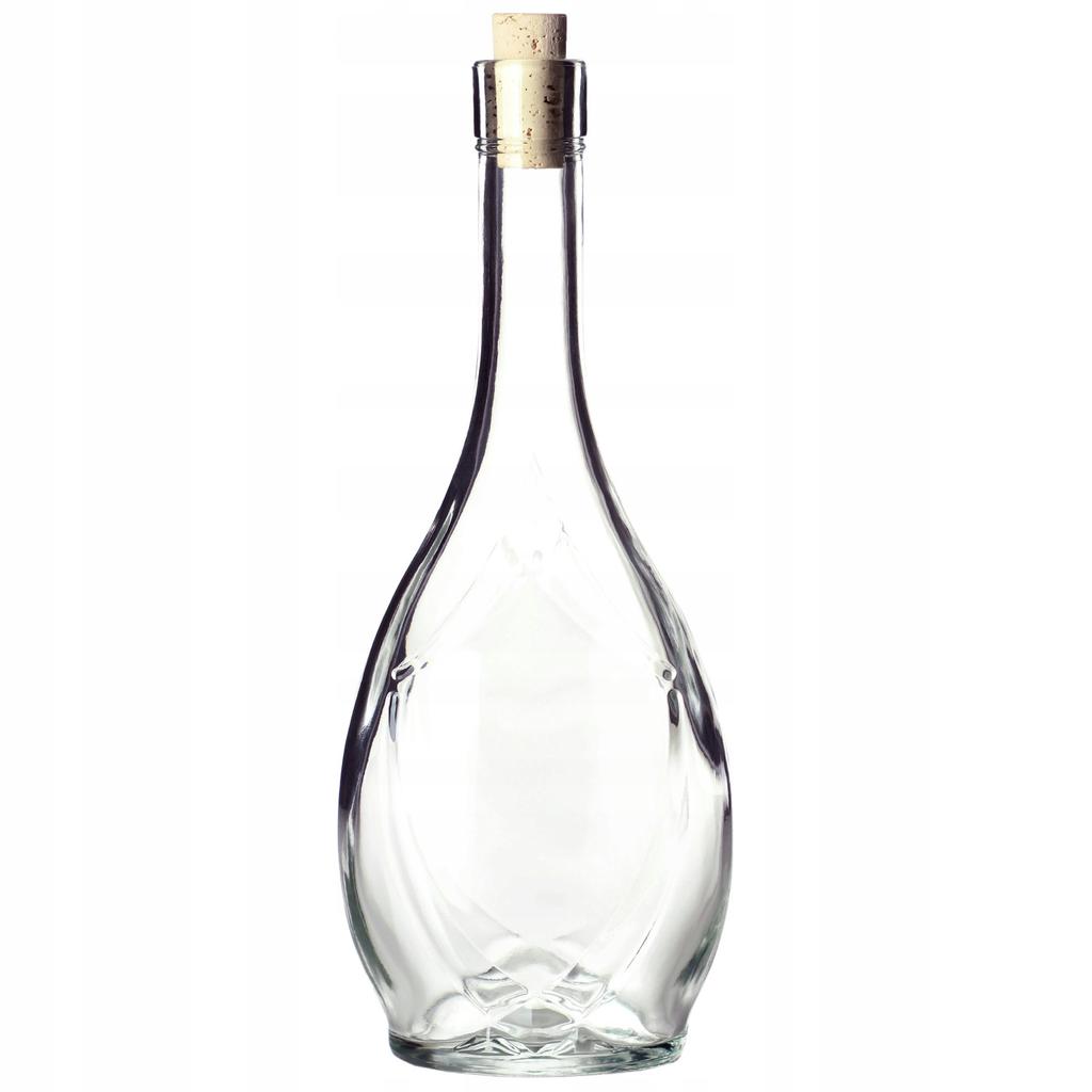 KADAX Стеклянная Бутылка для Вина 500мл с Пробкой Оливковое Масло Уксус Самогон Алкоголь Ликер