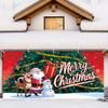 2D Santa with Gift and Christmas Tree Photography Background