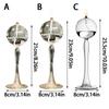 Round Oil Lamp Candle Table Lamp Round Ball High Foot Oil Lamp Transparent Glass Oil Lamp