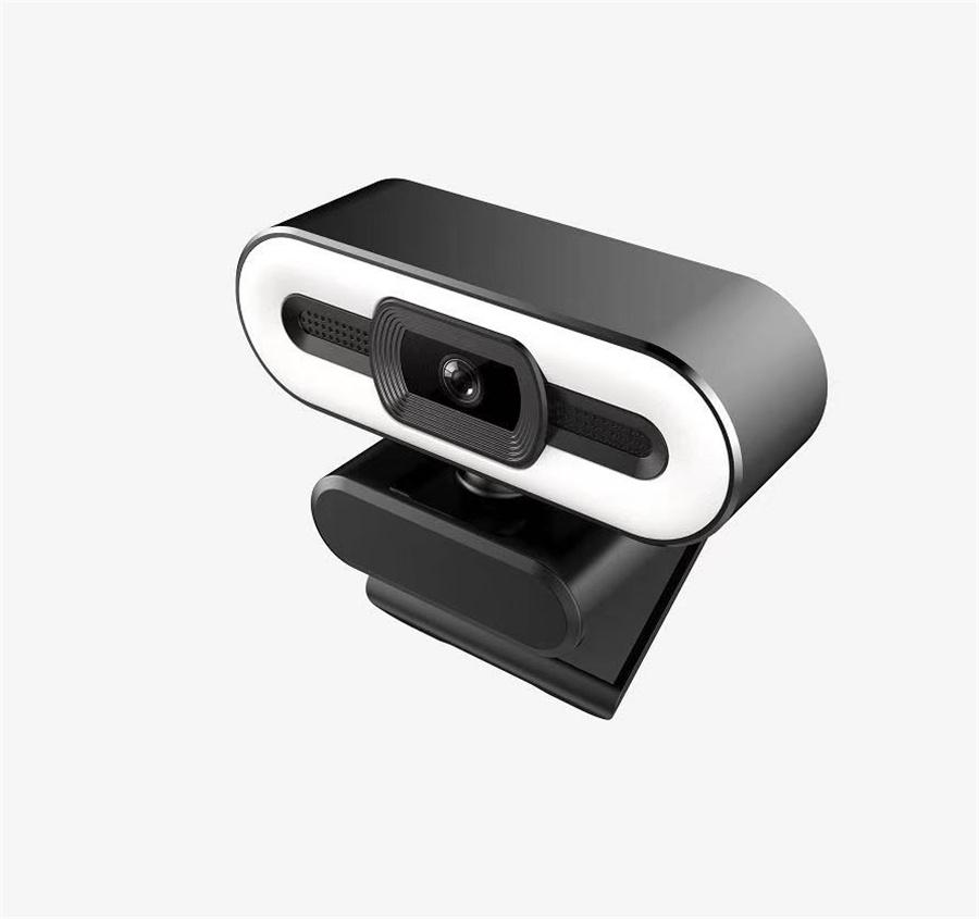 2K Webcam With Mic & Fill Light For Laptop/Pc/Youtube