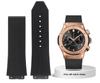 Ремешок для часов HUBLOT BIG BANG Классическая серия 25-19 мм Резиновый Черный Синий Ремешок для часов Водонепроницаемый Силиконовые Аксессуары для часов