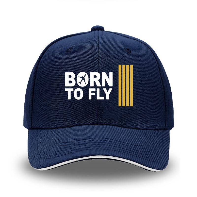 Кепка бейсболка с принтом сэндвич-сэндвич BORN TO FLY, европейская и американская, жесткий верх, изогнутый козырек, мужская уличная кепка