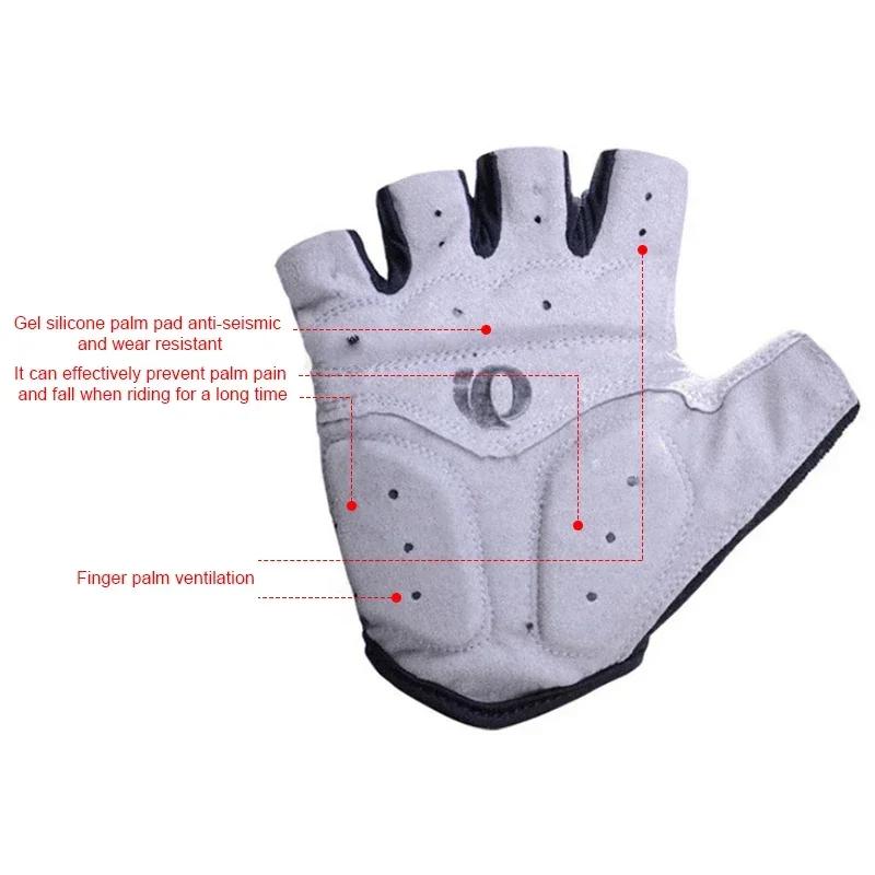 Велоперчатки Cycle Half Finger с гелем, противоскользящие, влагоотводящие, для шоссейного велосипеда, подходят для мужчин, перчатки Mtb Half Finger с гелем Cycle C, практичное использование