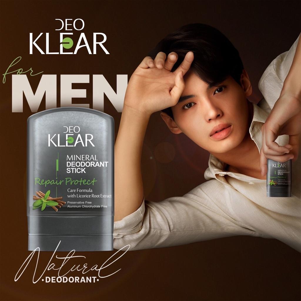 DEOKLEAR Минеральный дезодорант-стик 70 г. (Ремонт Защита) - Формула ухода с экстрактом корня солодки